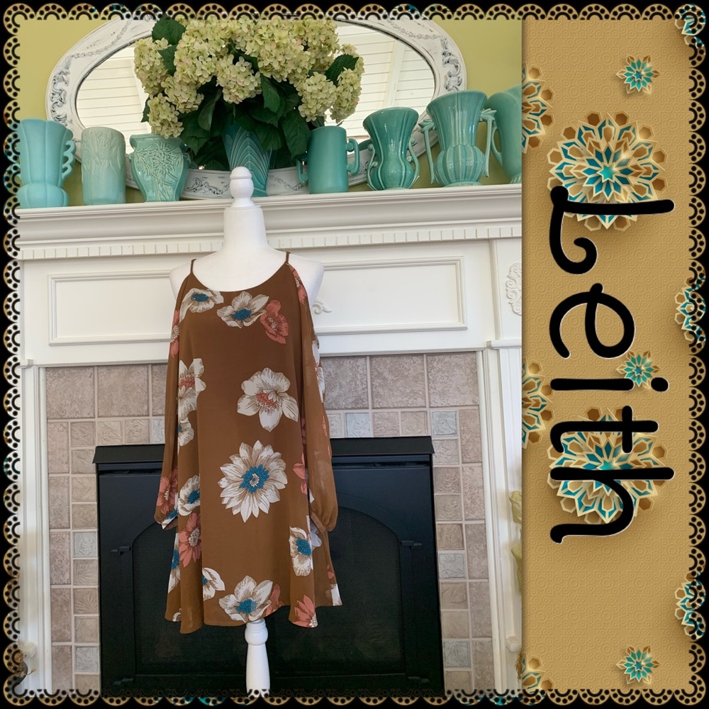 NWOT Leith coldshoulder dress, size S